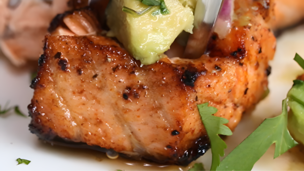 Grilled Salmon With Avocado Salsa